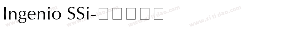 Ingenio SSi字体转换